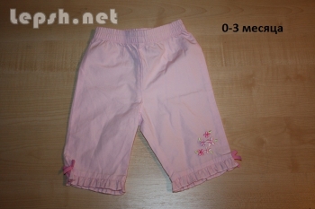 Продаю - Штанишки для девочки на лето 0-3 месяца.