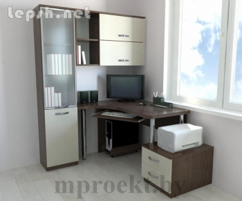 Продаю - Стол компьютерный + тумба, шкаф, полка РМ-03.15 (1560х1400х1900)