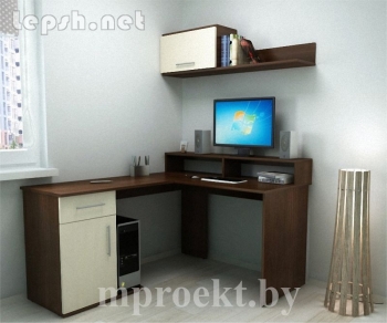 Продаю - Стол компьютерный+тумба+полка РМ-03.16 (1400х1300х1800)