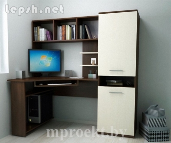 Продаю - Компьютерный стол+полка+книжный шкаф РМ-03.18 (1500х1000х1540)