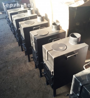 Продаю - Буржуйка с конфоркой, площадь обогрева до 30 м.кв. Кочерга в подарок!