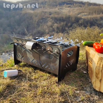 Продаю - мангал автоматичний, лінивий шашличник, з мотором